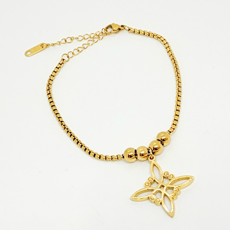 PULSERA NUDO DE BRUJA/ BOLITAS