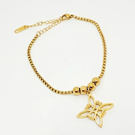 PULSERA NUDO DE BRUJA/ BOLITAS