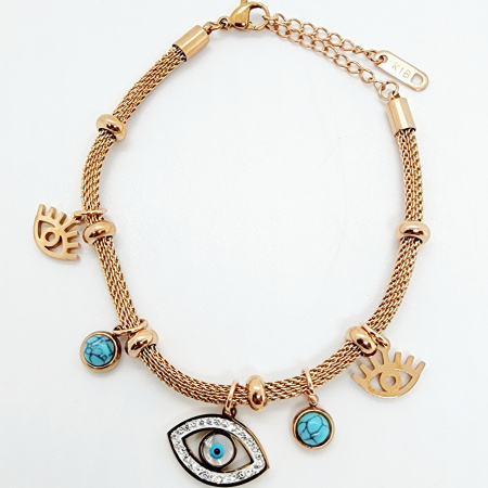 PULSERA	OJO CON BRILLO