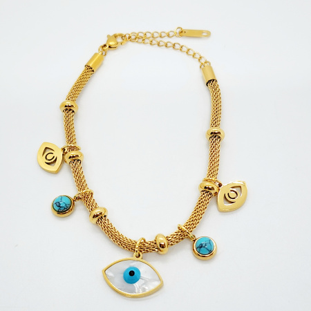 PULSERA	OJO CUARZO BLANCO