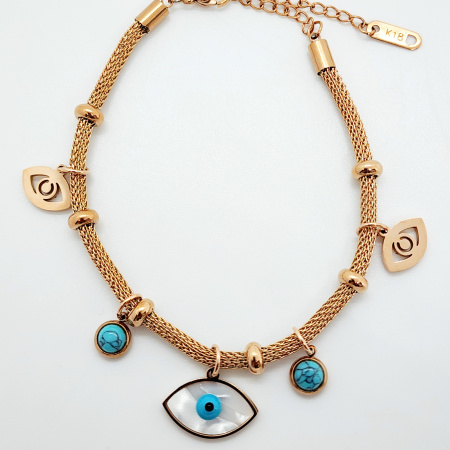 PULSERA	OJO CUARZO BLANCO
