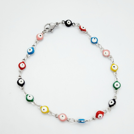 PULSERA	OJO COLORES CHICA