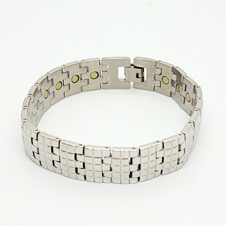 PULSERA ESLABONES RELOJ CUADRICULA