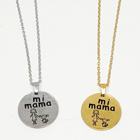COLLAR CADENA JUEGO DIJES MI MAMÁ