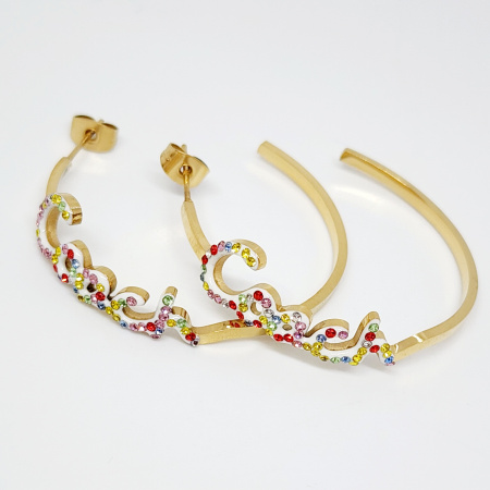 ARETES ARRACADAS CONCHITA COLORES