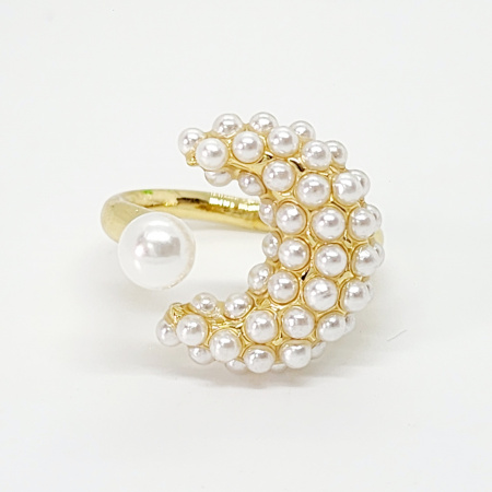 ANILLO LUNA PERLAS PEQUEÑAS