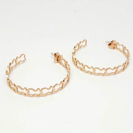 ARETES ARRACADAS OSITO SILUETA