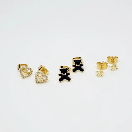 ARETES JUEGO ARETES  OSITO