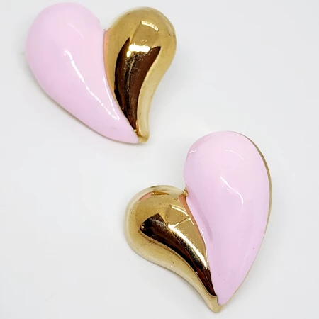ARETES POSTE CORAZÓN ABSTRACTO