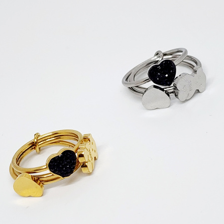 ANILLO OSITO TRIPLE DORADO