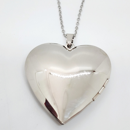 COLLAR CORAZÓN LISO GRANDE