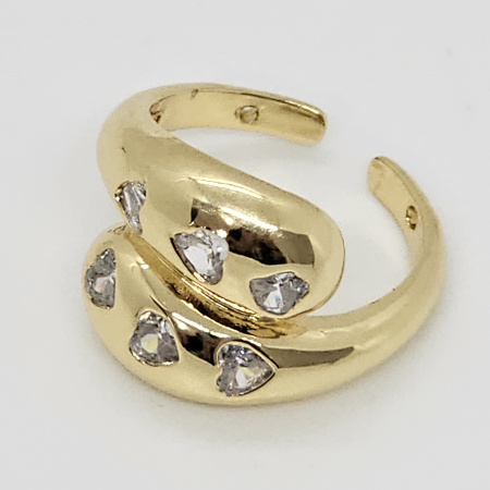 ANILLO CORAZÓN INCRUSTADO