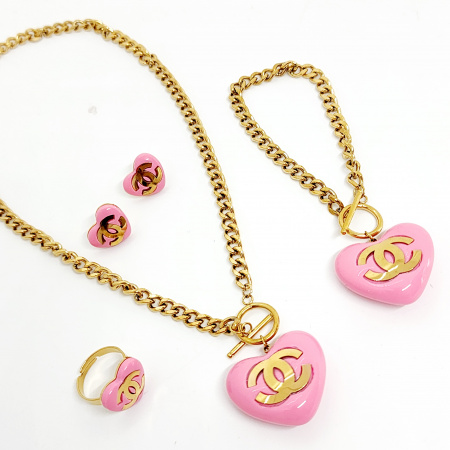 KIT CHANELITO CORAZON ROSA