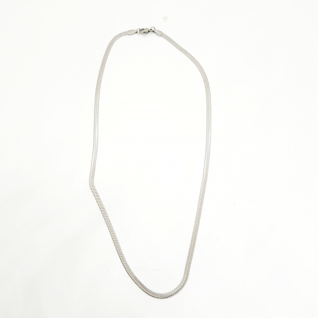 COLLAR CADENA PANZA DE VIBORA DELGADA PLANA