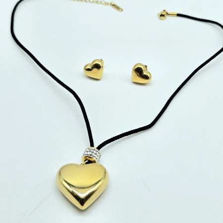 COORDINADO CORAZÓN/CILINDRO BRILLOS CORDÓN