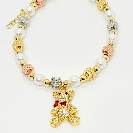 PULSERA FLORENTINO OSITO BRILLOSO