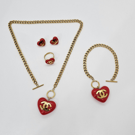 KIT CHANELITO CORAZON ROJO